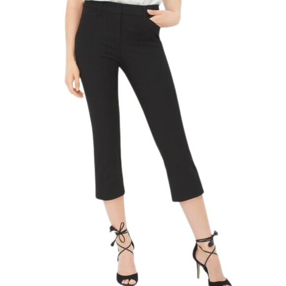 WHBM The Slim Crop Pant in Black NWT Size 10 Petite